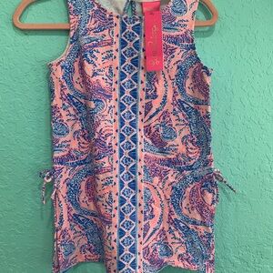 Colorful Kids One Piece by Lilly Pulitzer Girls tunic top L 8-10 NWT alligator